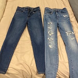 Pair AE high rise skinny jeans